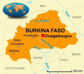 Carte burkina faso